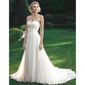Women's Casablanca Style 2205 Babydoll Wedding Dress Ivory Dress 10